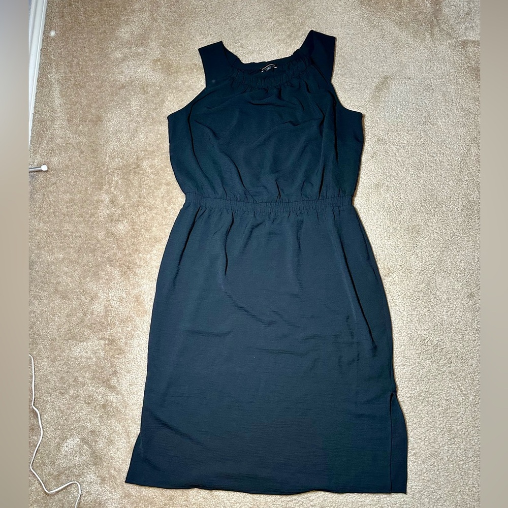 Universal Standard Isola Crinkle Crepe Dress, Black, EUC, Size 14-16